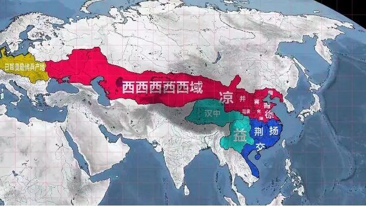 新三国世界观的世界地图