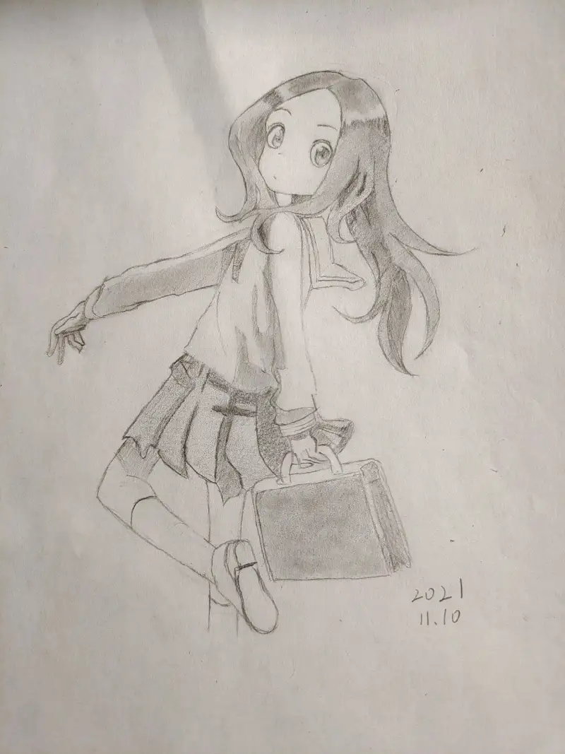 绘画创作,擅长捉弄的高木同学