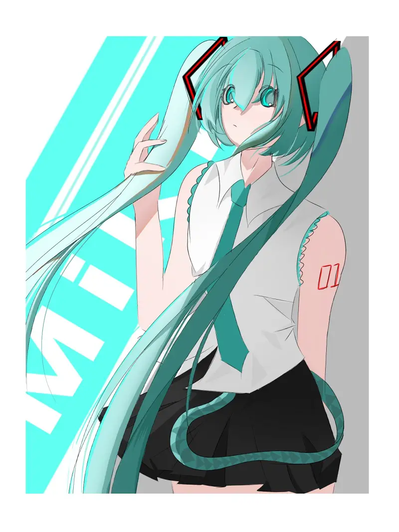 绘画,初音未来,Miku