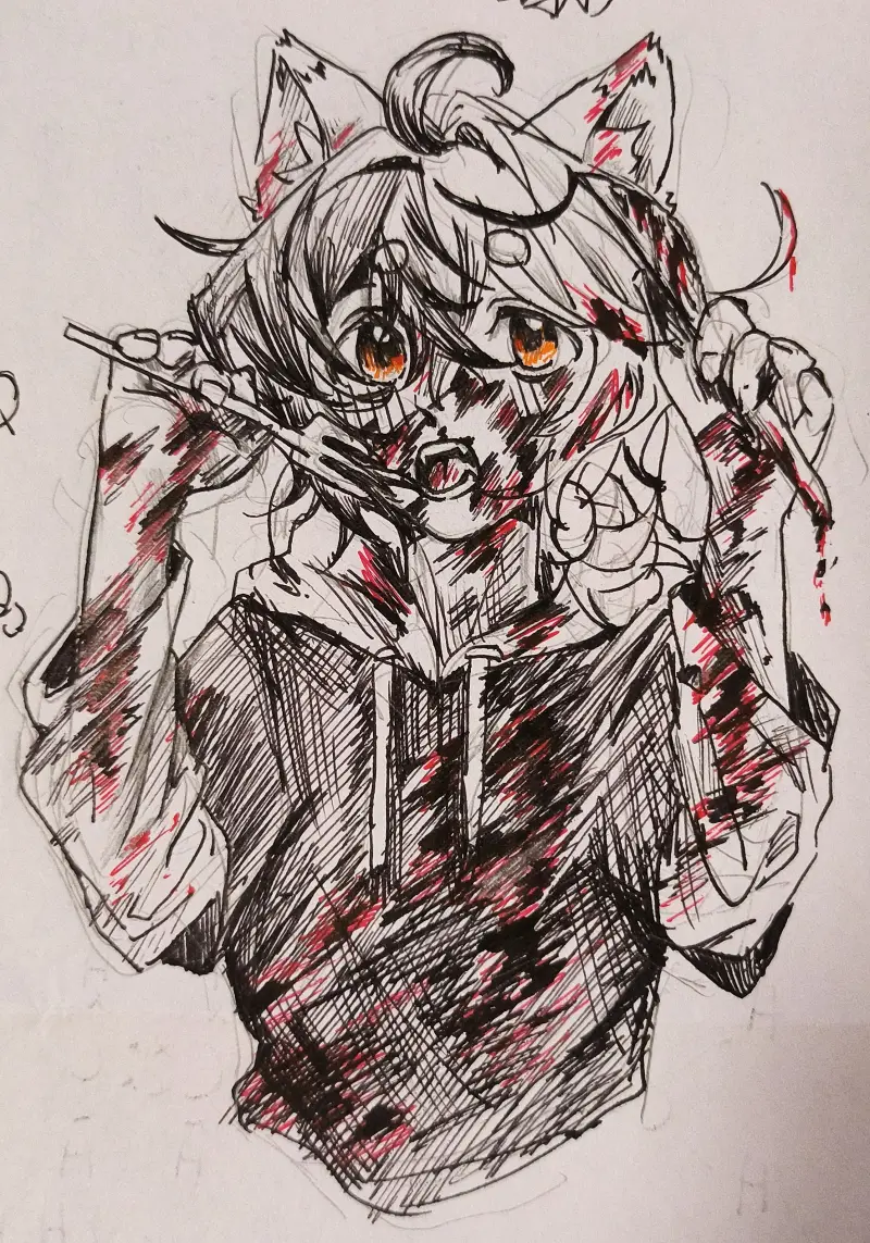 绘画,同人,南方公园,蓝宝石般的被害妄想少女,罗密欧的蓝天,复活