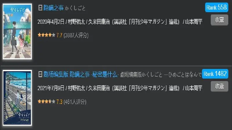 动漫推荐