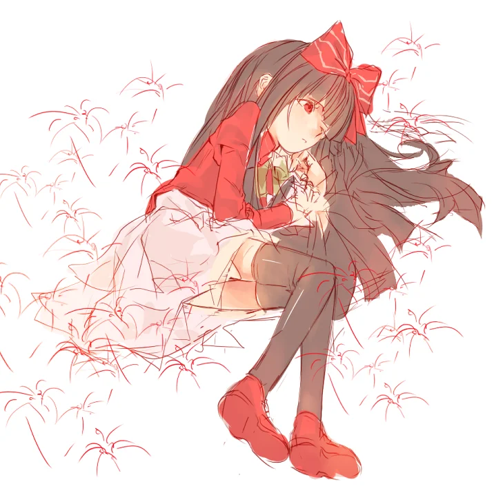 东方,魔法少女小圆,寒蝉鸣泣之时,彼岸花绽放之夜,光之美少女,画画,悲伤的故事,梦日记