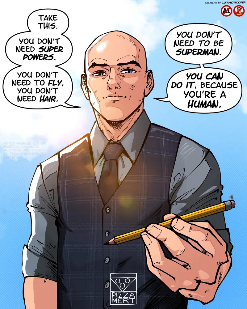 DC,DC漫画,美漫,超级英雄,正义联盟,超人,莱克斯卢瑟,绘画,美图,壁纸