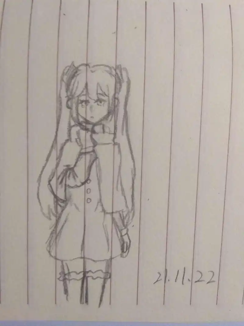 绘画创作,初音未来,OC,杂音未来