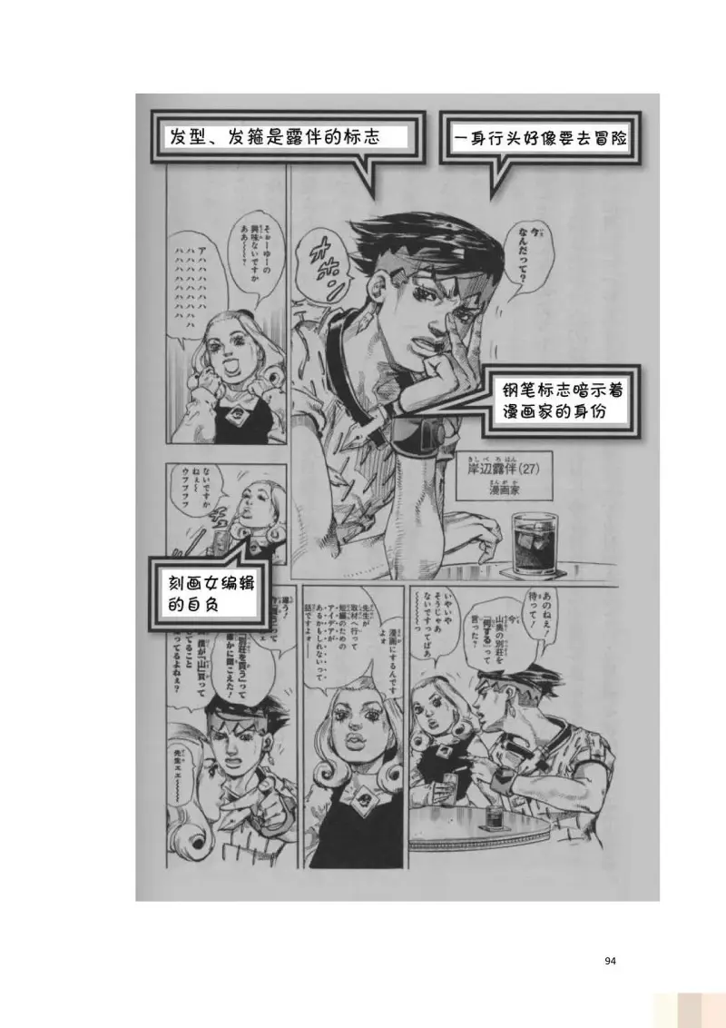 JoJo的奇妙冒险,荒木飞吕彦,创作技巧,转载