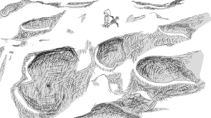 朋友,自己,个人,孤独,画画,摸鱼