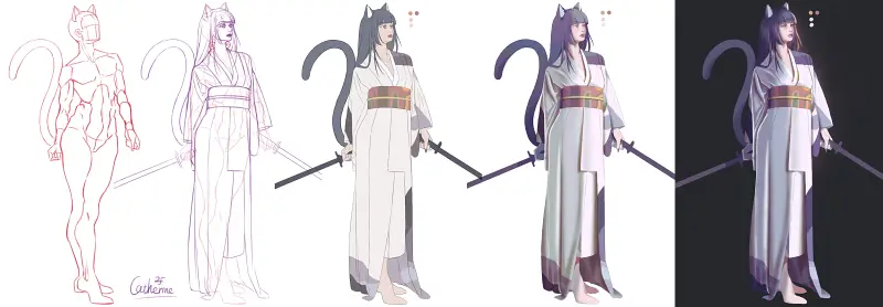 绘画创作,动漫,御主