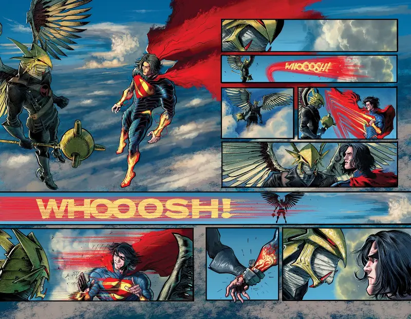 DC,DC漫画,美漫,漫画,动漫,绝对宇宙,绝对超人,超人,鹰侠,绘画