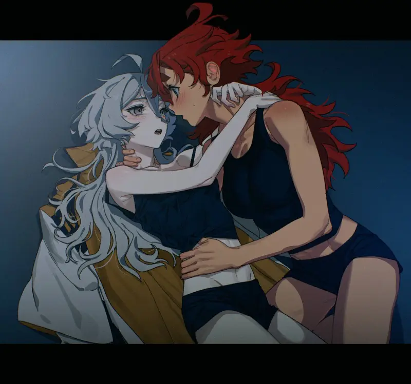 高达,机动战士高达,水星的魔女,机动战士高达水星的魔女,斯莱塔墨丘利,米奥莉奈伦布兰,百合,动漫壁纸,动漫美图,美图,壁纸,绘画,插画,推特,画师推荐,二次元美图,二次元壁纸