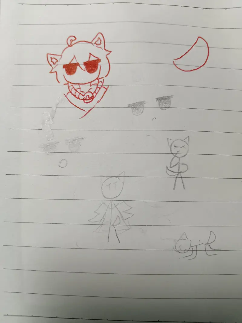 画了好多好多小废稿