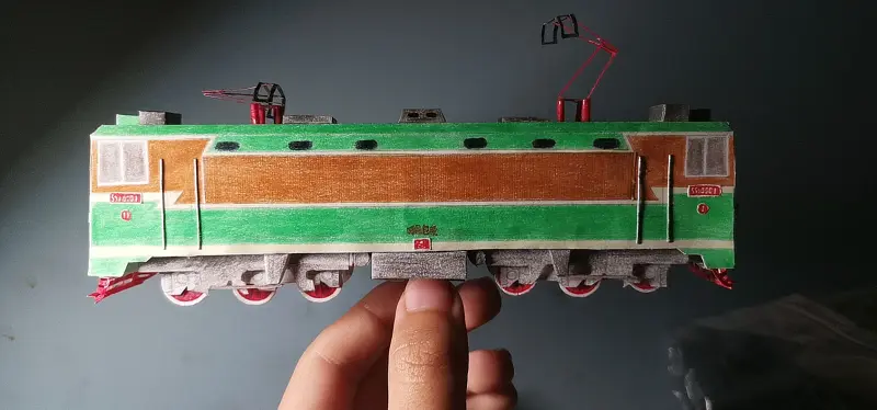 电力机车,纸模型