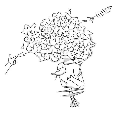 绘画,鱼,摸鱼