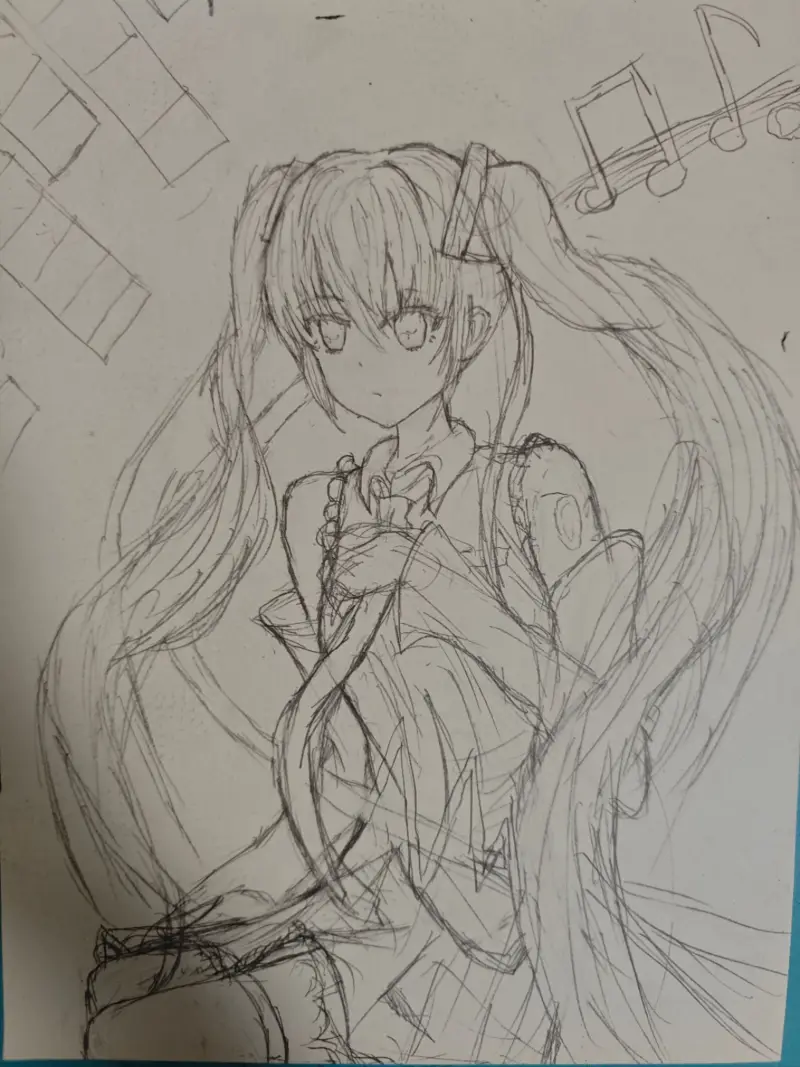 初音未来,手绘