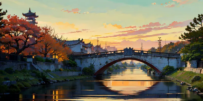绘画创作,AI绘画,TMND模型,江南水景