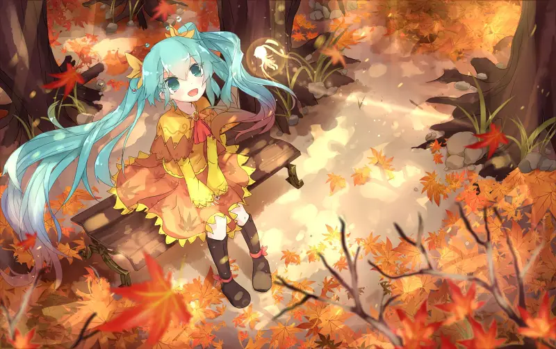 美图,hatsunemiku,初音未来,千夜,vocaloid,二次元,壁纸