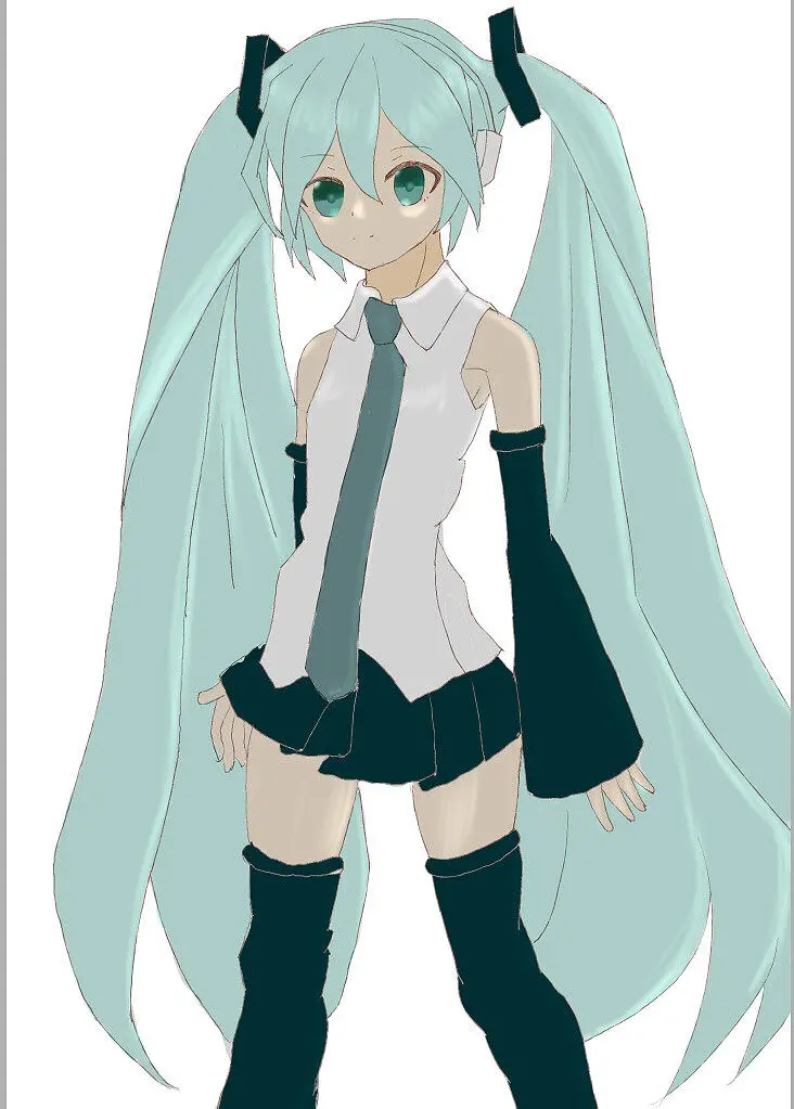 画了个miku