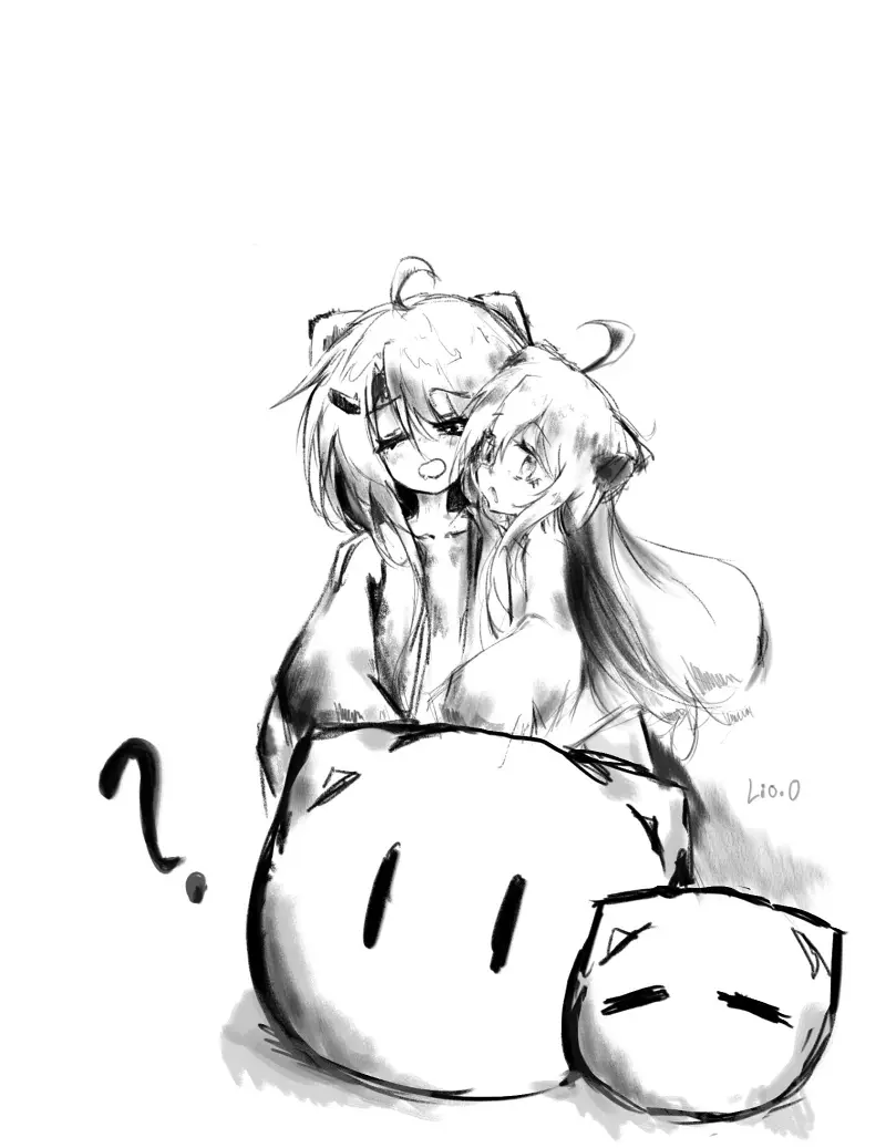 绘画,触猫