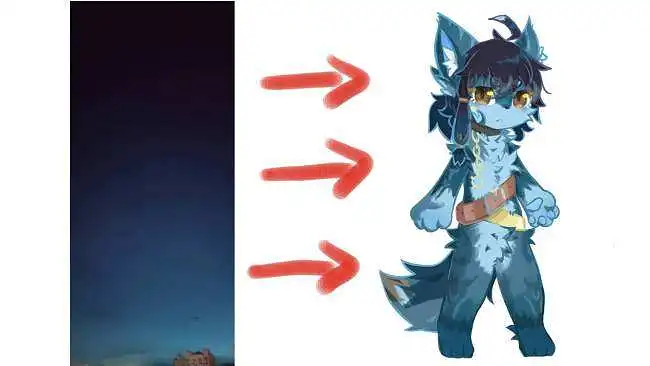 【绘画过程】由夜空得来的兽兽