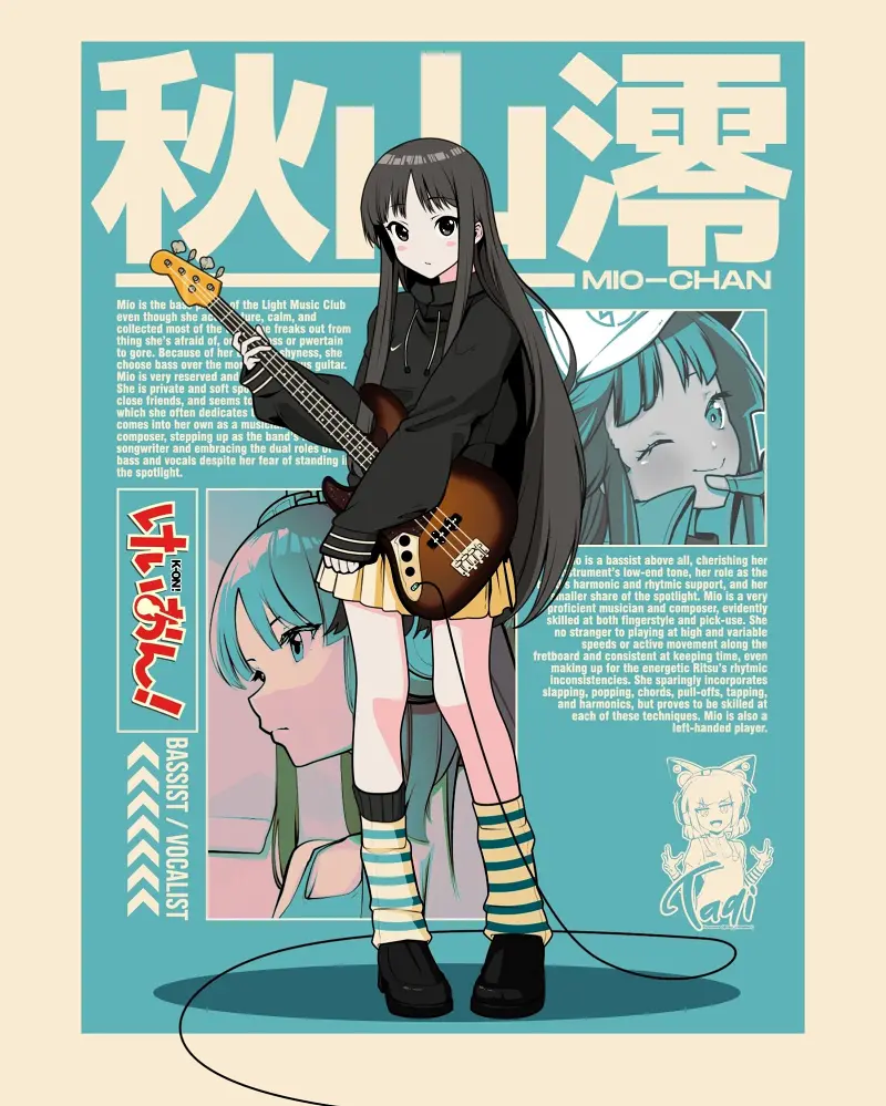 轻音少女,秋山澪,轻音