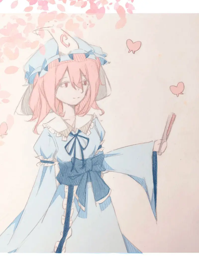 绘画创作,东方PROJECT,西行寺幽幽子