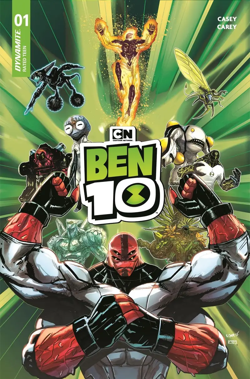少年骇客,BEN10,田小班,超级英雄,美漫,漫画,动漫,ACG,绘画,炸药漫画