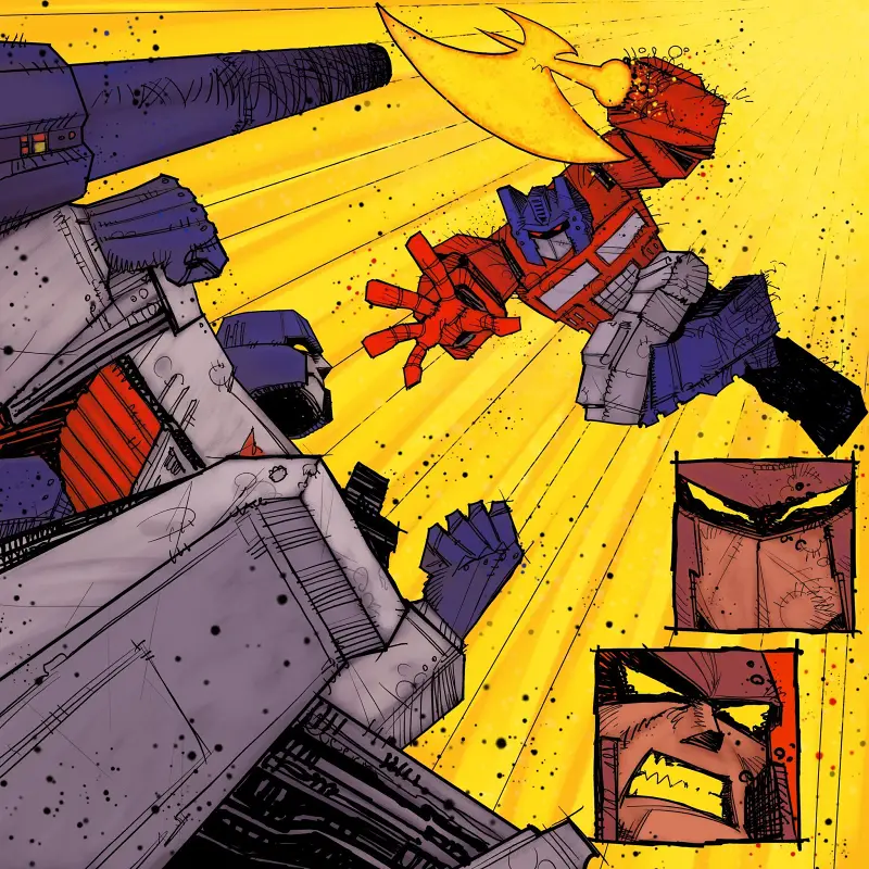 #变形金刚#  擎天柱 vs. 威震天