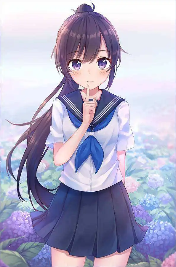 动漫专区,M站美图,黑长直,白毛,初音未来