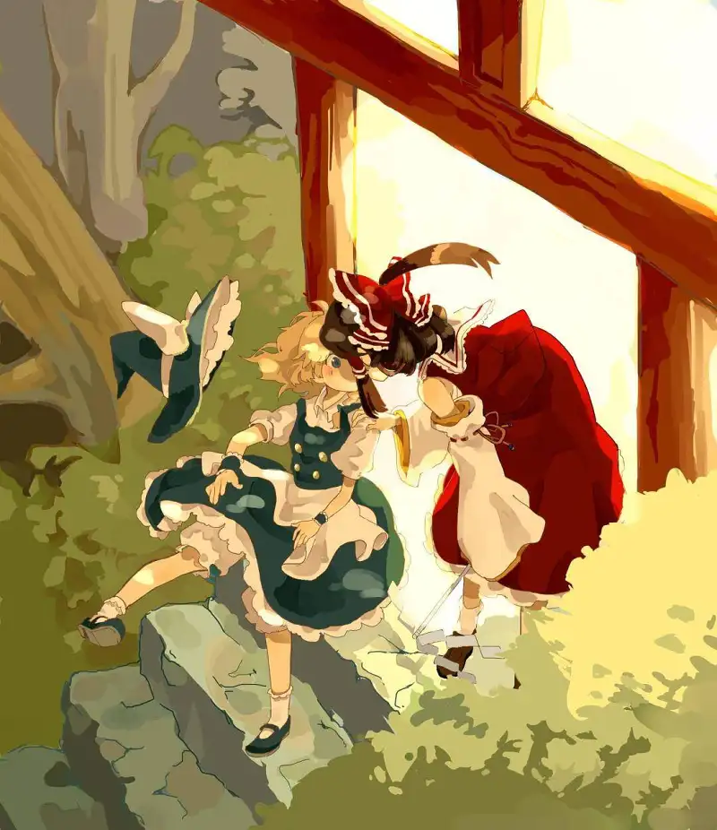 M站美图,一起百合吧