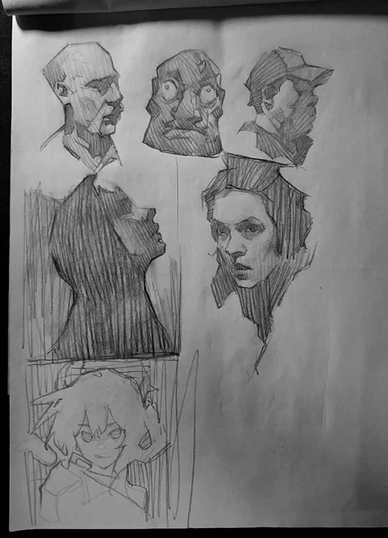 练笔,速涂,手绘,摸鱼,绘画,速写