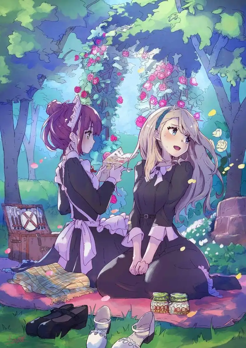 M站美图,一起百合吧