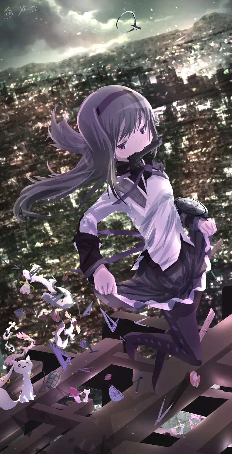 魔法少女小圆,魔法少女,晓美焰,晓美炎,魔圆,动漫壁纸,动漫美图,美图,壁纸,绘画,插画,PIXIV,画师推荐