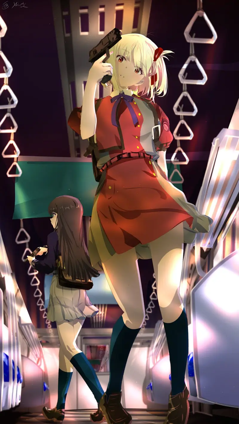 莉可莉丝,LycorisRecoil,锦木千束,井之上泷奈,动漫壁纸,动漫美图,美图,壁纸,绘画,二次元壁纸
