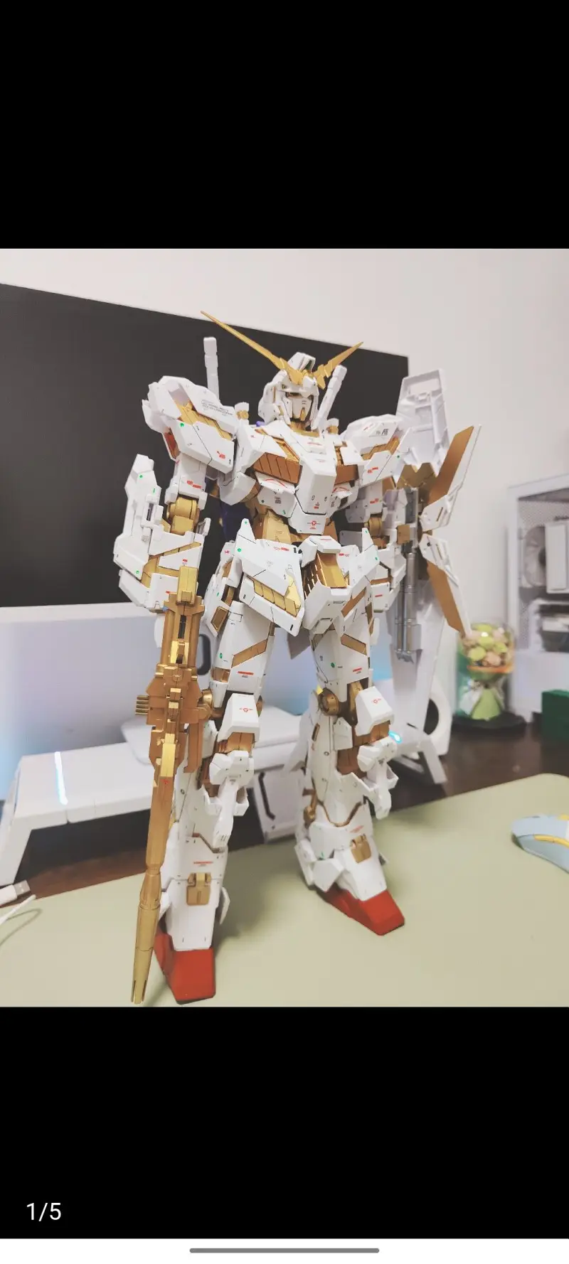 mega独角兽高达喷涂改色成品展示