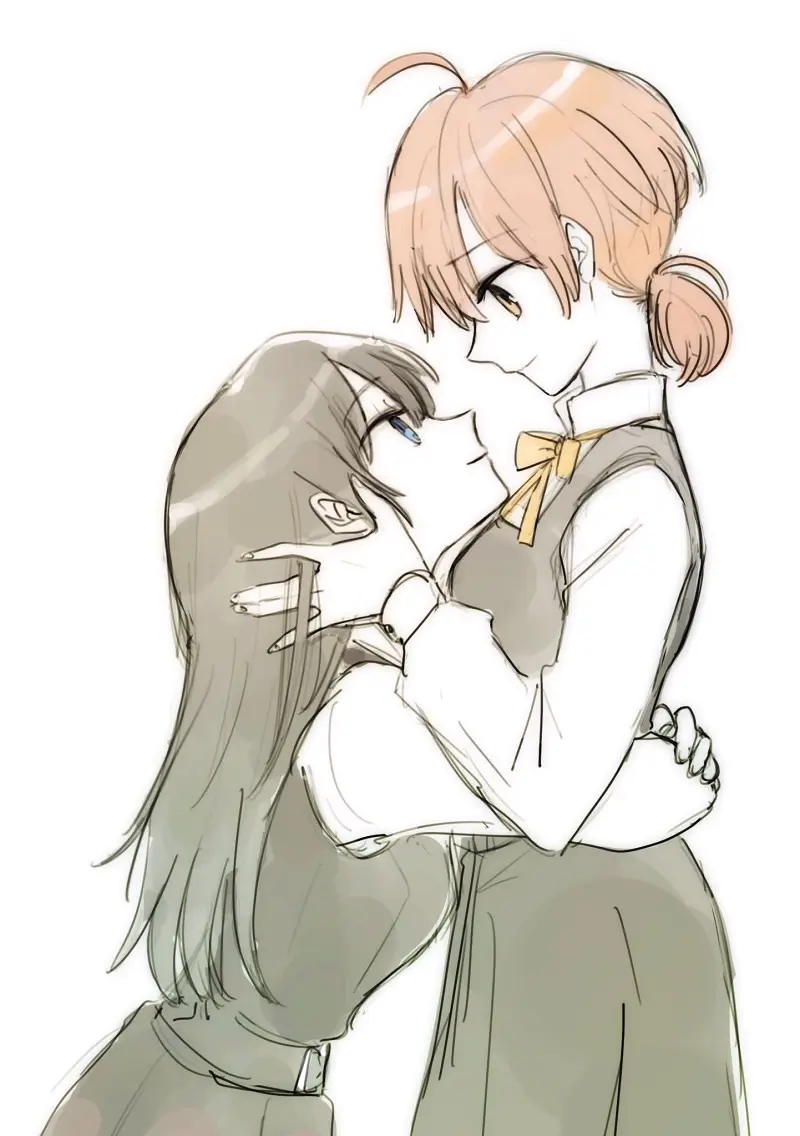 终将成为你,小糸侑,七海灯子,佐伯沙弥香,やがて君になる,百合,动漫壁纸,动漫美图,美图,壁纸,绘画,插画,PIXIV,二次元美图,二次元壁纸