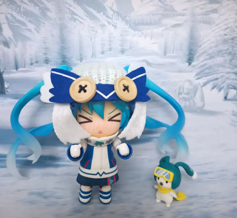 闲聊茶馆,初音未来,雪未来,粘土人