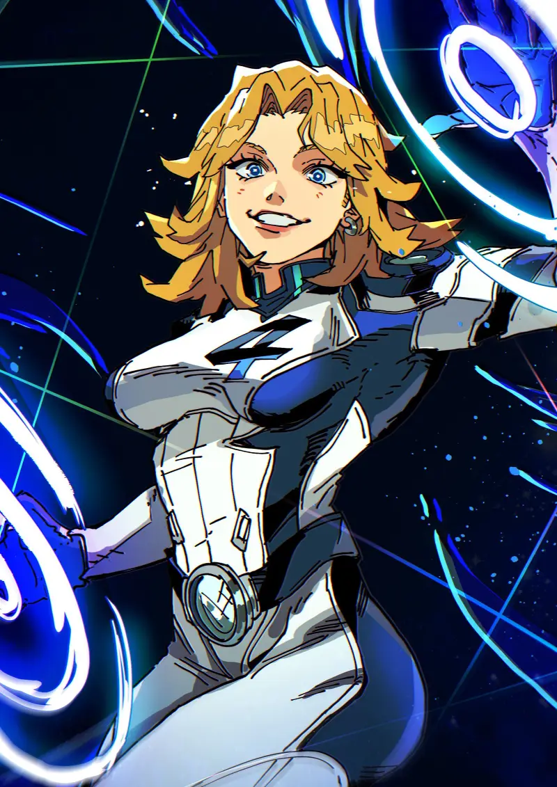 漫威,漫威游戏,Marvel,漫威争锋,神奇四侠,隐形女侠,超级英雄,美图,壁纸,绘画,插画,推特,画师推荐