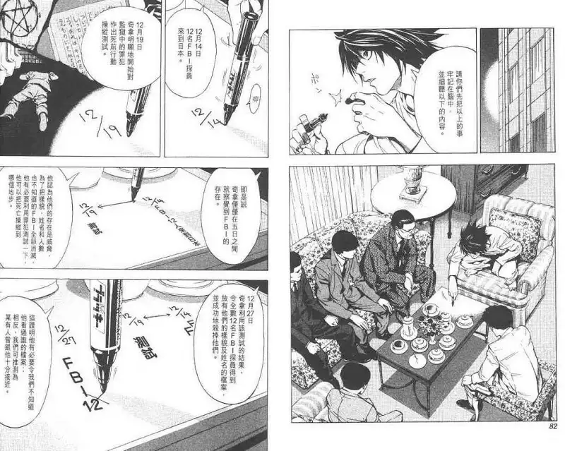 闲聊茶馆,漫画,死亡笔记