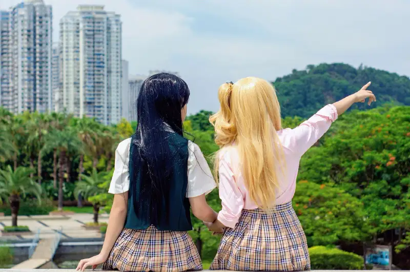自拍,校服,百合