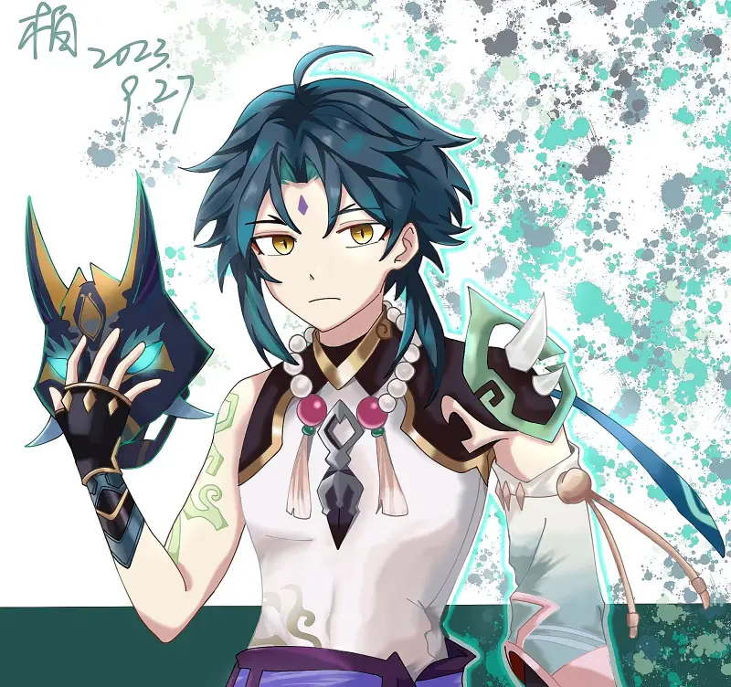 一棵怪柏,悠慕白,原神,崩坏星穹铁道,三体,石纪元,绘画,插画,二创,漫画