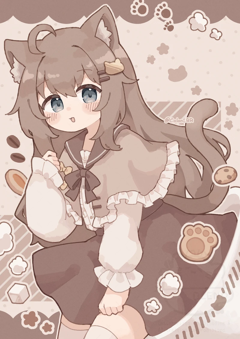 pixiv,二次元,猫咪,壁纸,绘画