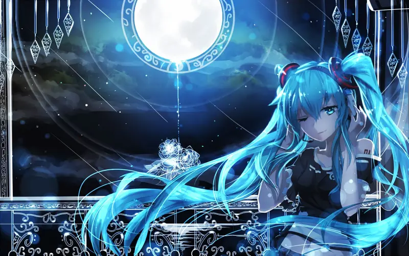 美图,hatsunemiku,初音未来,千夜,vocaloid,二次元,壁纸