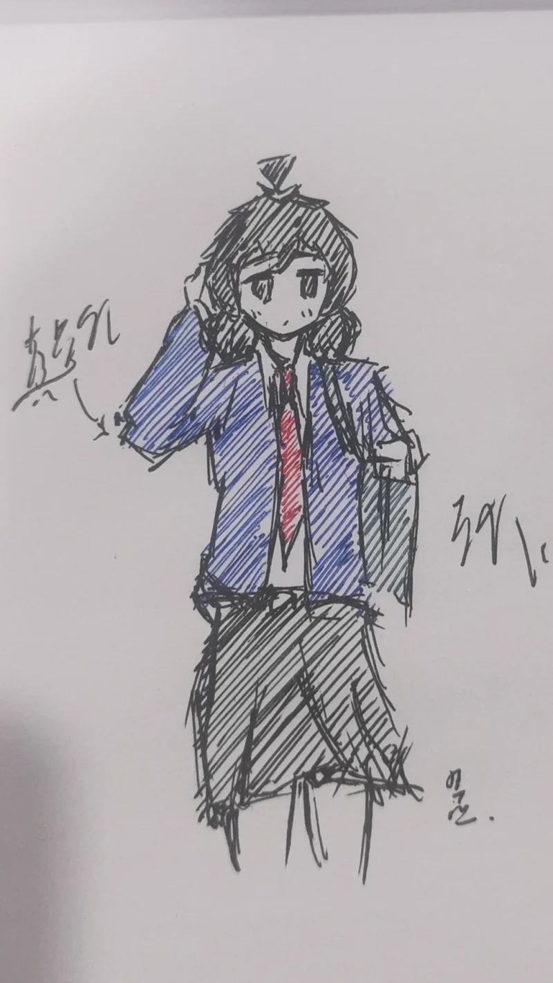 日常,摸鱼,一次性发完,OC,绘画