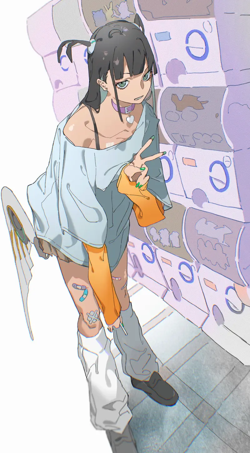 二次元,绘画,pixiv,壁纸,美少女,复古风