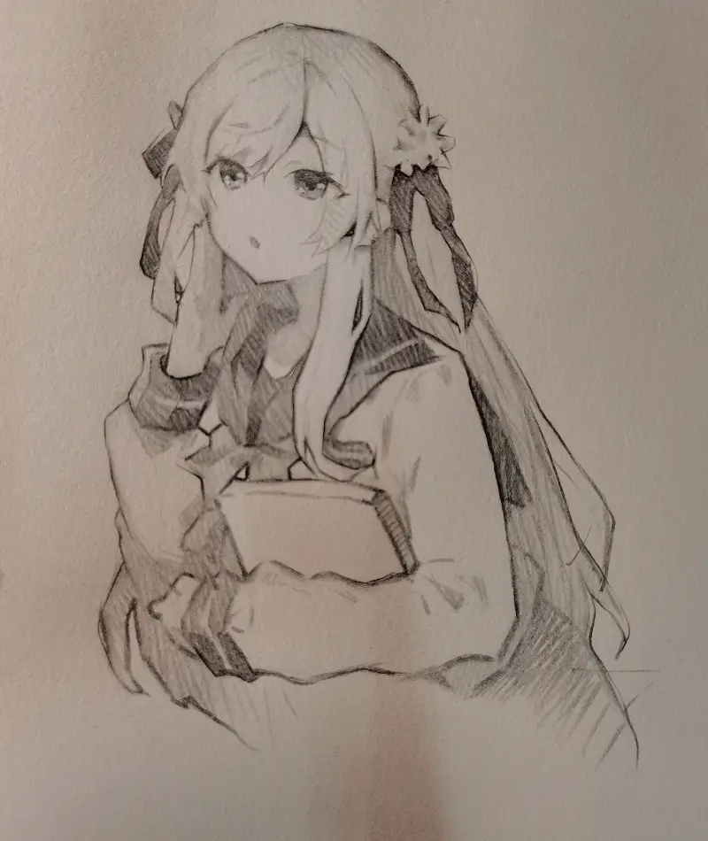 绘画,动漫,手绘,速写,摸鱼