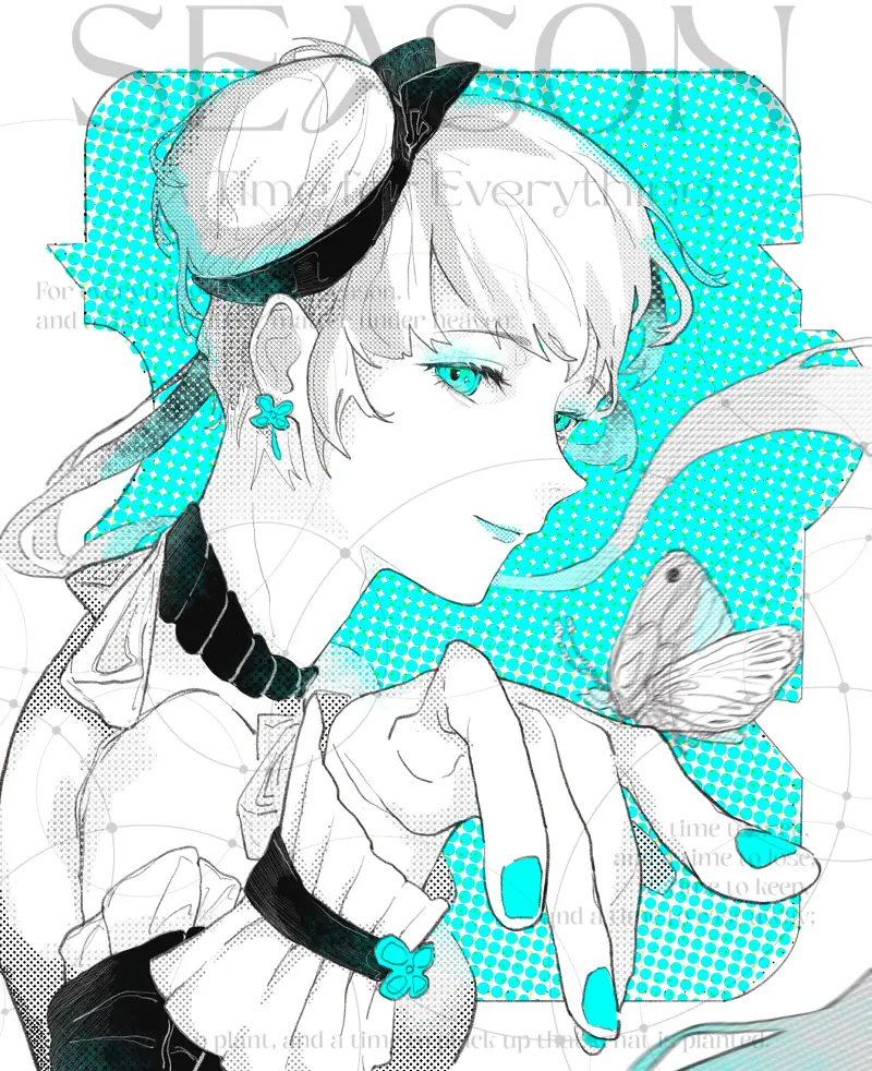 原创,黑白插图,绘画