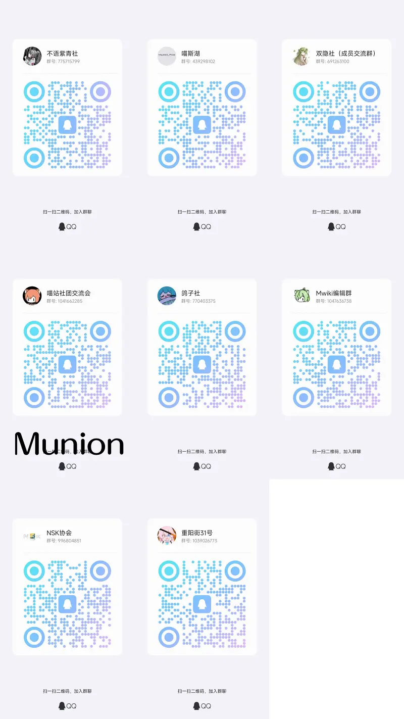 喵御宅社团联合会,Munion