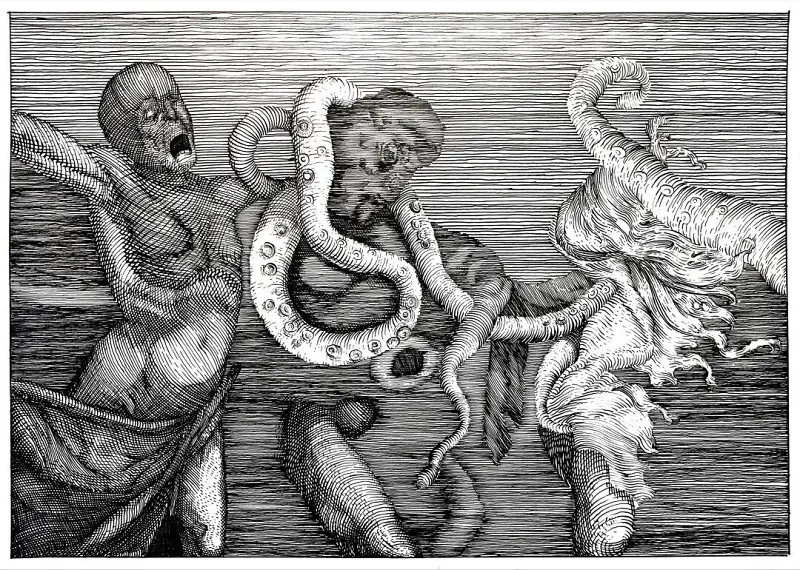钢笔画