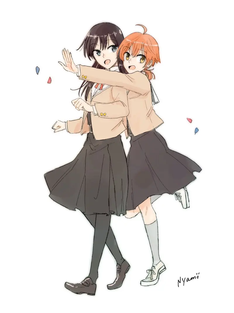终将成为你,小糸侑,七海灯子,佐伯沙弥香,やがて君になる,百合,动漫壁纸,动漫美图,美图,壁纸,绘画,插画,PIXIV,二次元美图,二次元壁纸
