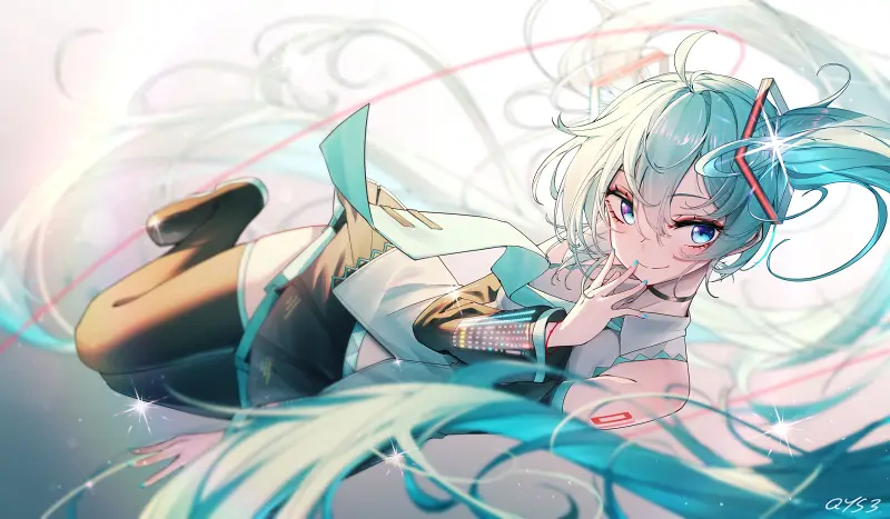美图,hatsunemiku,初音未来,千夜,vocaloid,二次元,壁纸