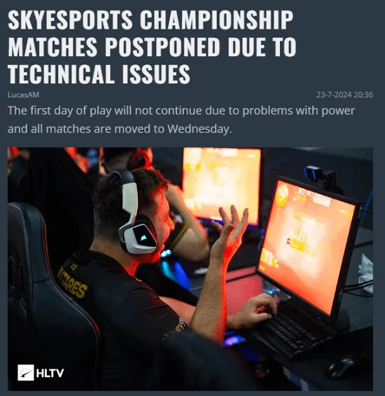 CS2线下比赛印度SKYESPORTS比赛停电 训练条件巨简陋
